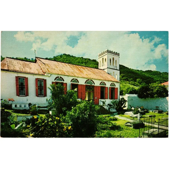 Anglican Church in Roadtown Tortola British Virgin Islands Postcard - Picture 1 of 2